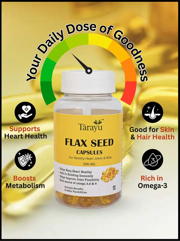 Flax Seed Oil Omega Capsules – Heart, Brain & Immunity Support - Image 4