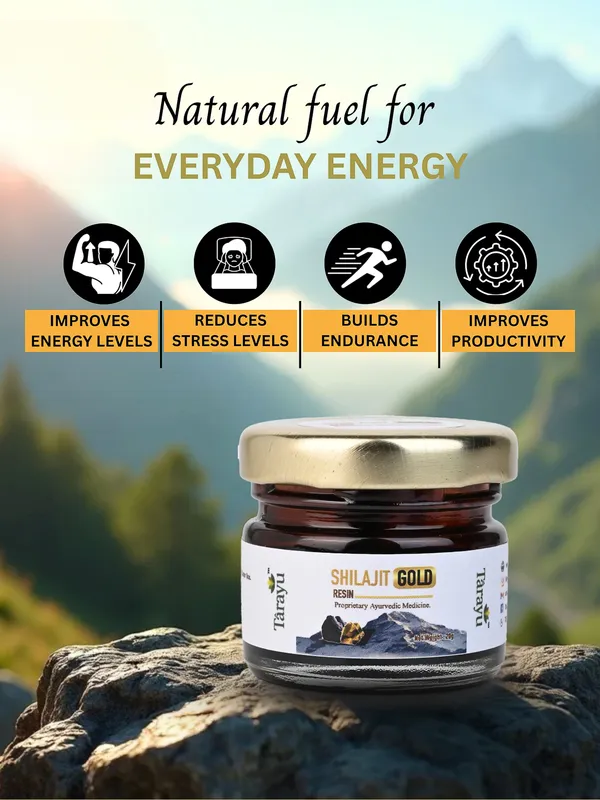 Tarayu Shilajit Gold Resign - Premium Himalayan Vitality Booster - Image 5