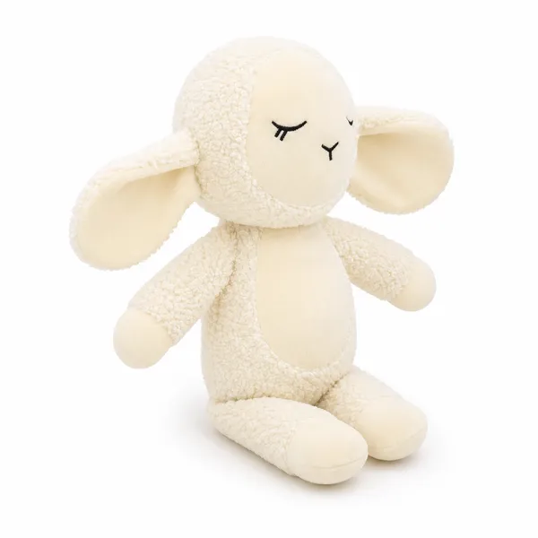 Cream Sherpa Lamb Plush Toy For Kids - Image 1
