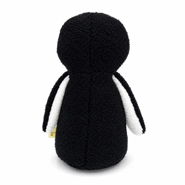 Black White Sherpa Penguin Plush Toy For Kids - Image 6
