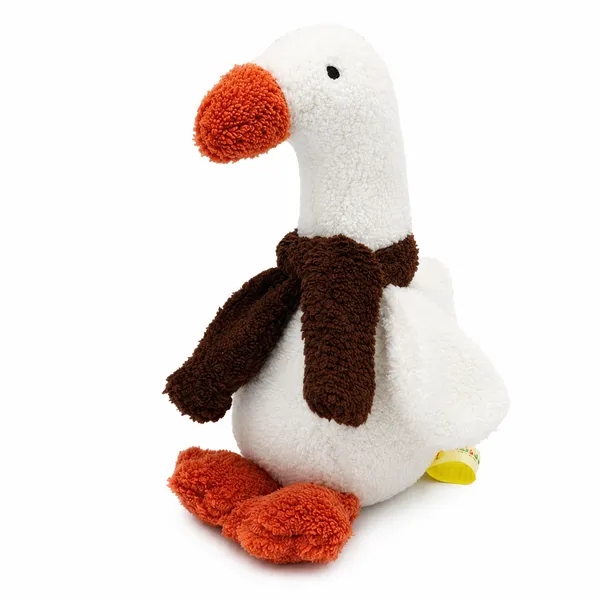 White Sherpa Duck Plush Toy For Kids - Image 3