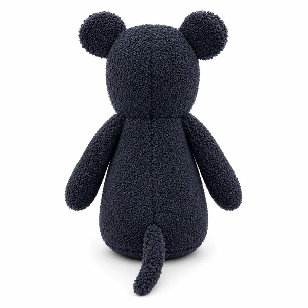 Black Sherpa Rhino Plush Toy For Kids - Image 4