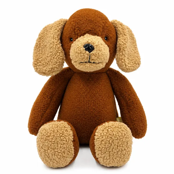 Brown Sherpa Floppy-Eared Dog Plush Toy For Kids - Image 2