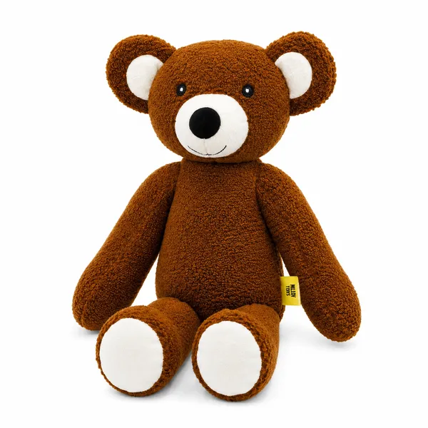 Brown Sherpa Teddy Bear Plush Toy For Kids - Image 2