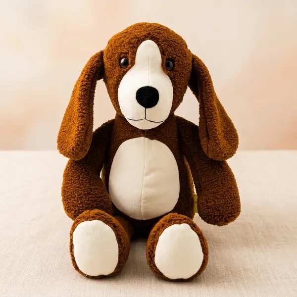 Brown Sherpa Dog Plush Toy For Kids - Image 1