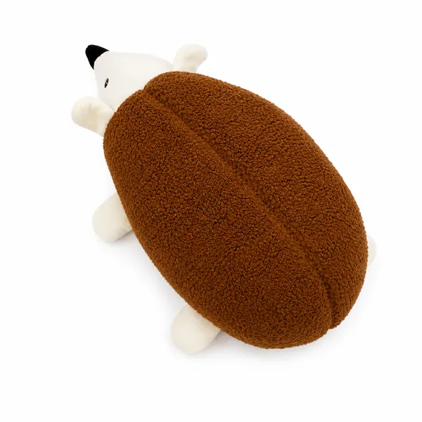 Brown Sherpa Hedgehog Plush Toy For Kids - Image 4