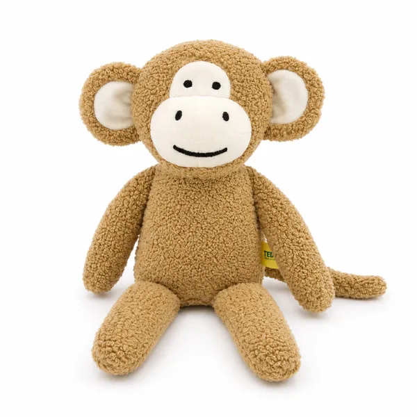 Beige Sherpa Monkey Plush Toy For Kids - Image 5