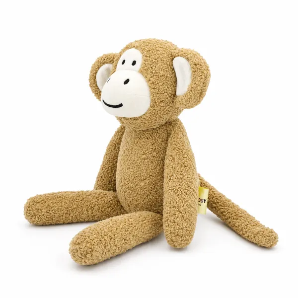 Beige Sherpa Monkey Plush Toy For Kids - Image 3