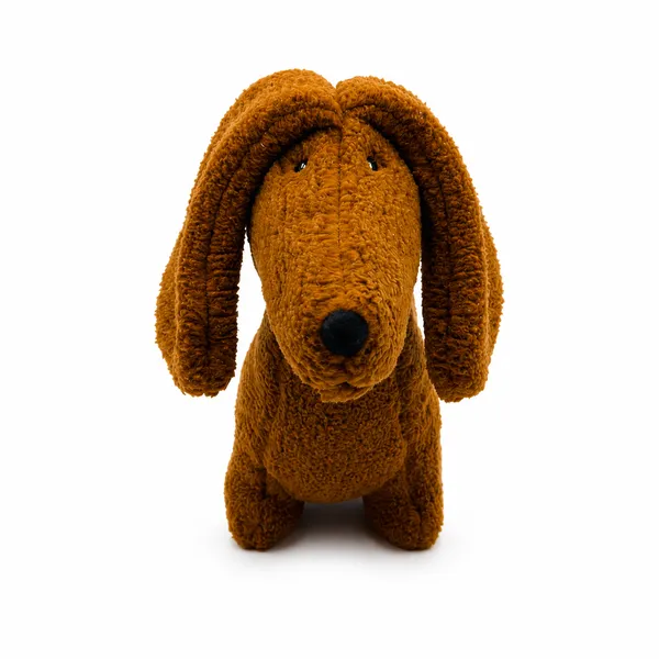 Brown Sherpa Dachshund Dog Plush Toy For Kids - Image 4